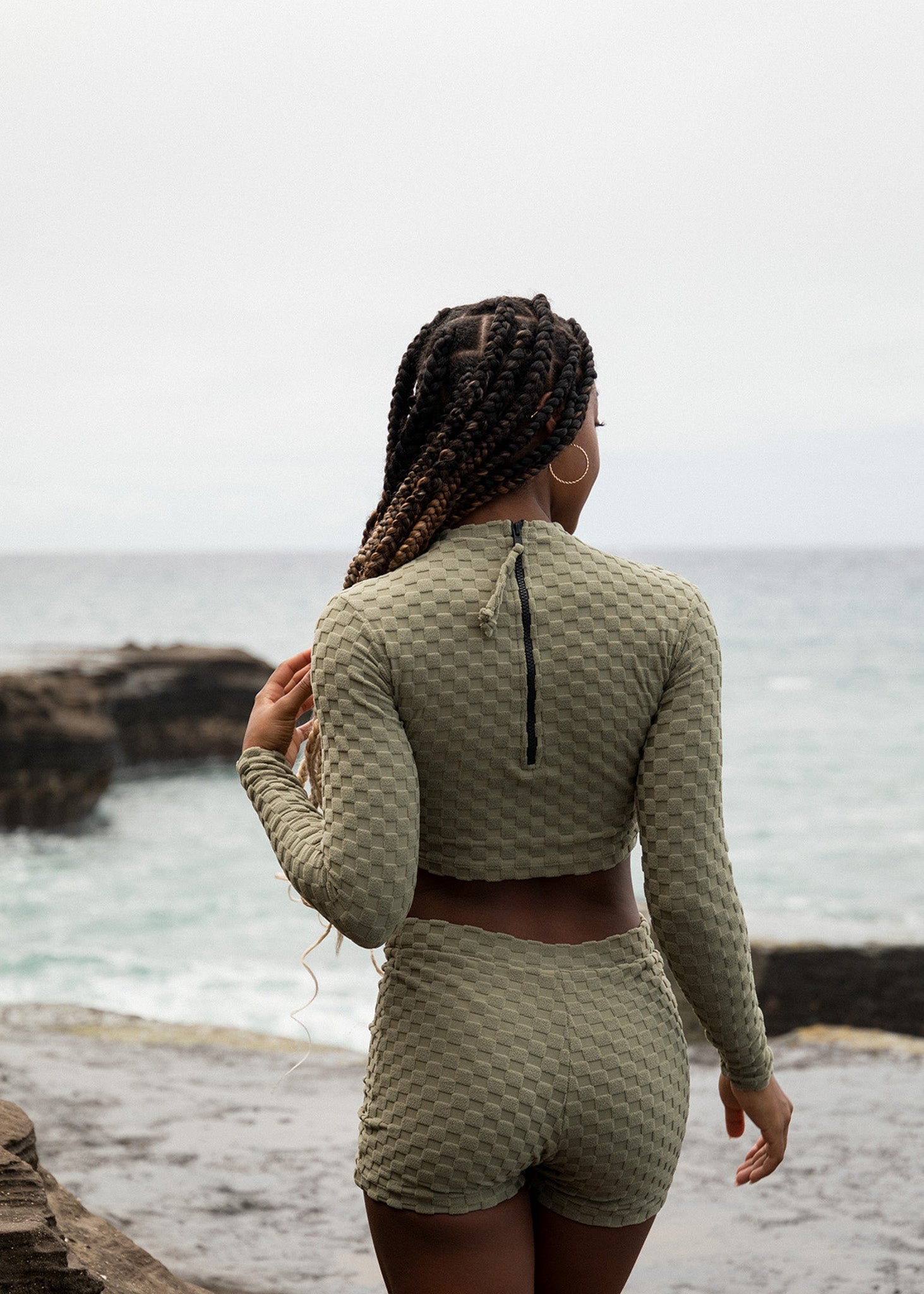 CROPPED RASH GUARD - OUTLET