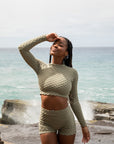 CROPPED RASH GUARD - OUTLET