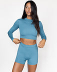 CROPPED RASH GUARD - OUTLET