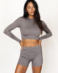 CROPPED RASH GUARD - OUTLET