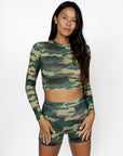 CROPPED RASH GUARD - OUTLET