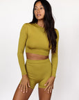 CROPPED RASH GUARD - OUTLET