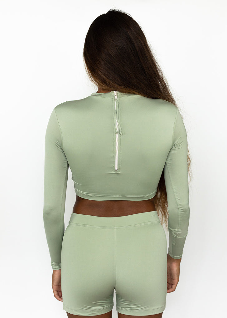 CROPPED RASH GUARD - OUTLET