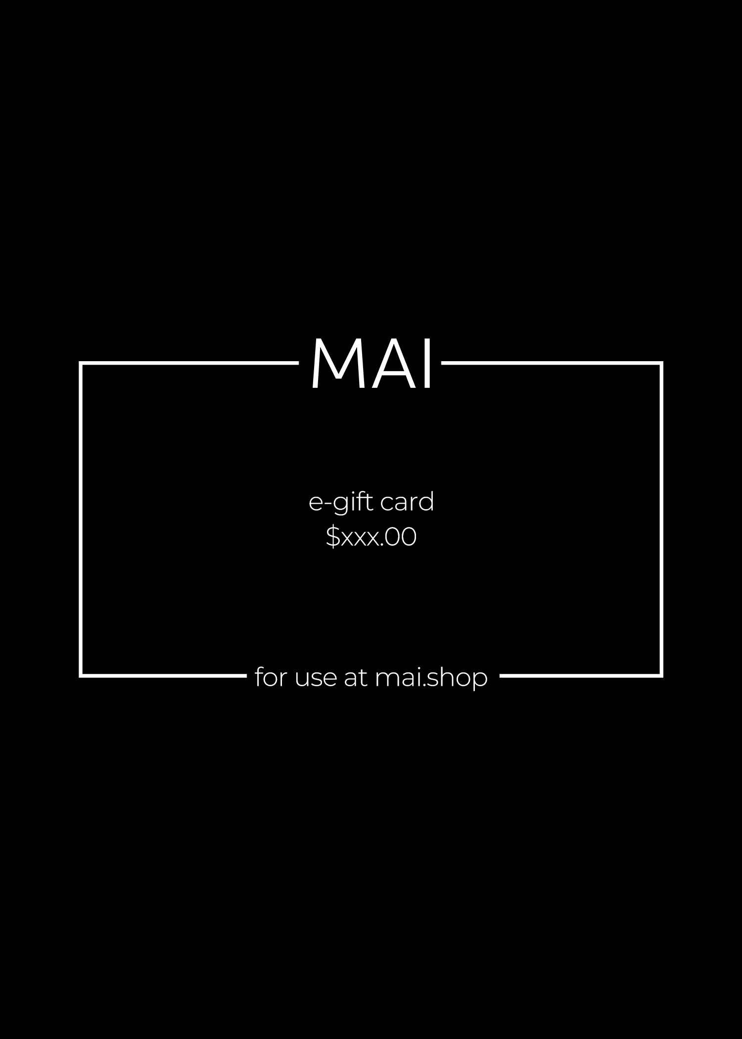 MAI GIFT CARD